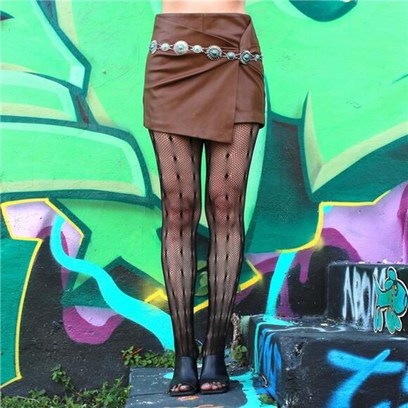 Fishnet Patterned Tights - Picture 4 of 6